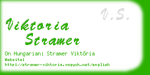 viktoria stramer business card